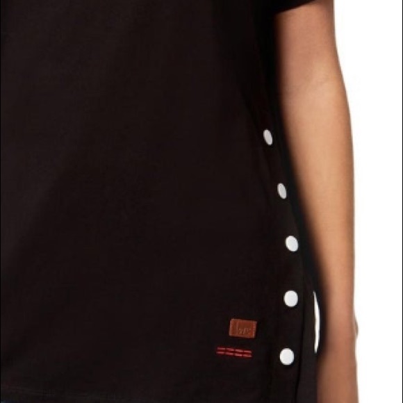 NWT PEACE LOVE WORLD GRAPHIC SIDE-SNAP S-M-L - Picture 3 of 4